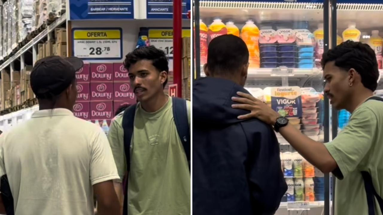 Jovem inspira ao pregar e orar por pessoas em mercado: “O Espírito Santo me enviou”