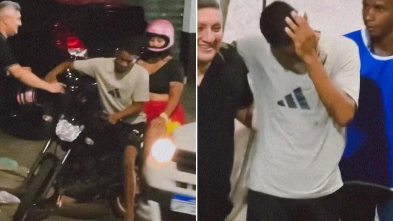 Jovem para moto ao ver evangelismo de rua e aceita Jesus no Maranhão