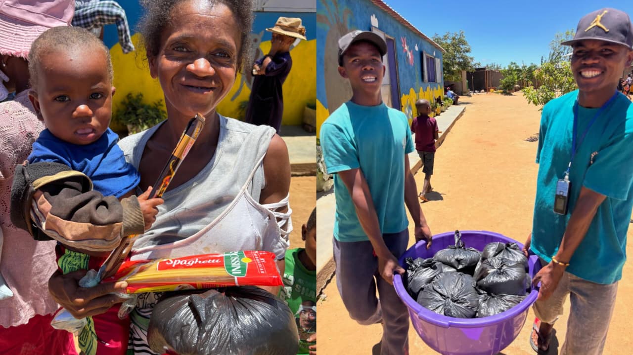 Missão dá 2 toneladas de arroz como presente de Natal à famílias em Madagascar