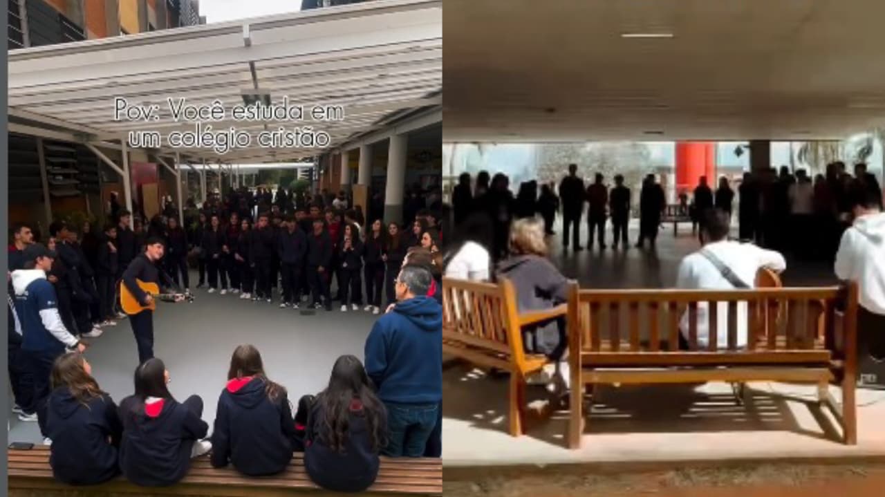 Alunos impactam escola ao louvar nos intervalos em SP