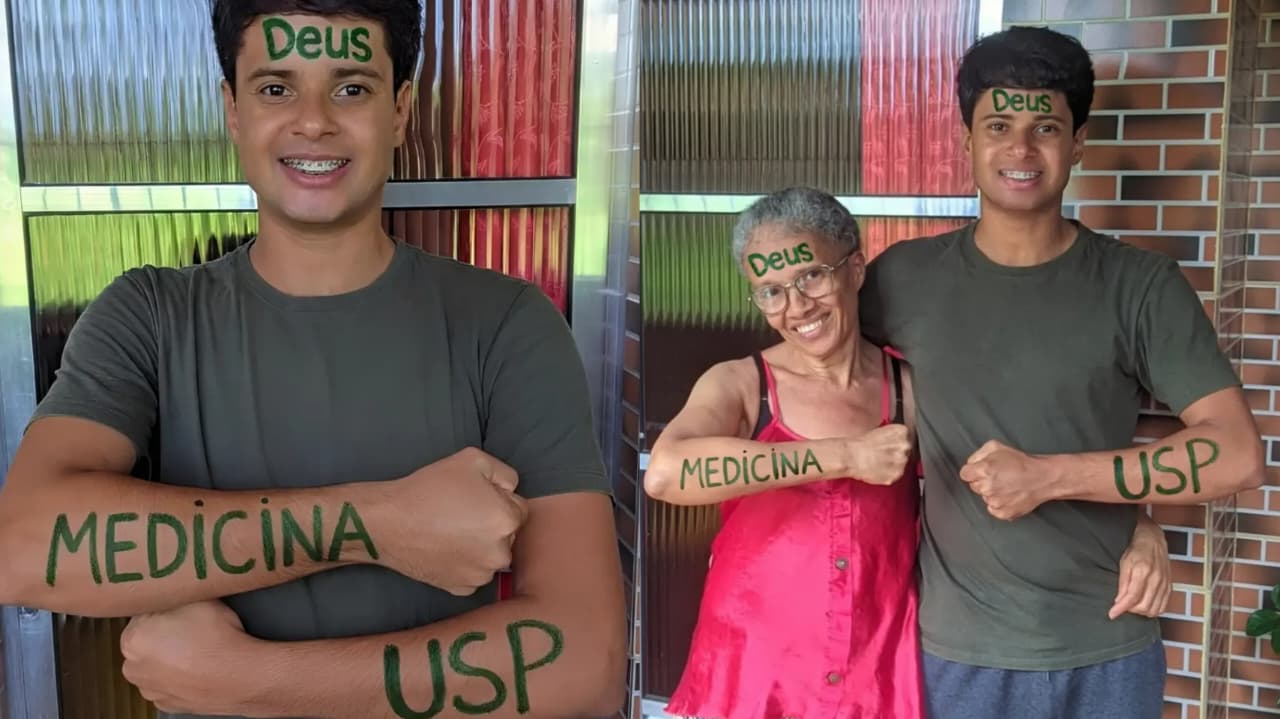 Jovem da periferia louva Deus ao passar em 1° lugar em Medicina na USP: “Agradeço a Ele”