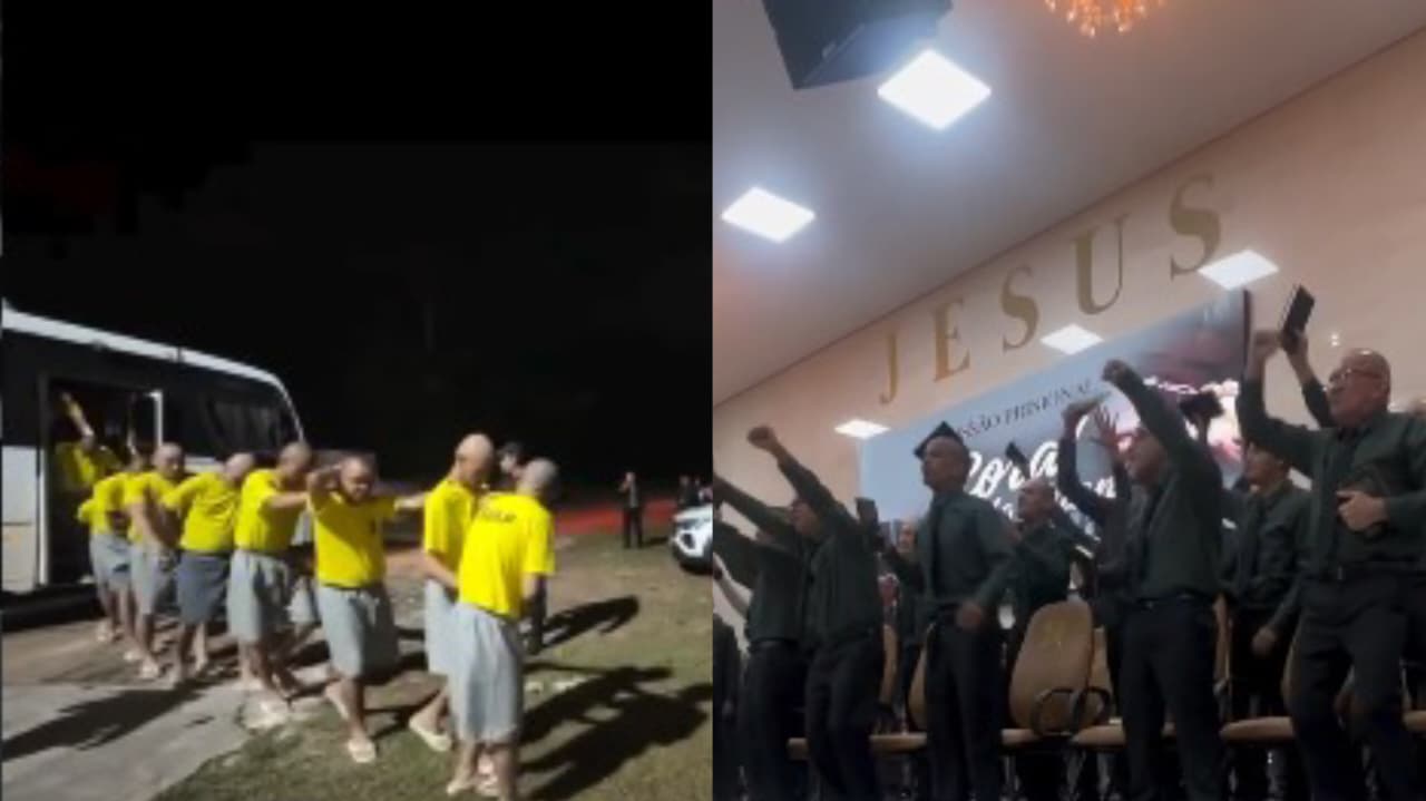 Presos convertidos participam de culto e formam coral em igreja no Pará