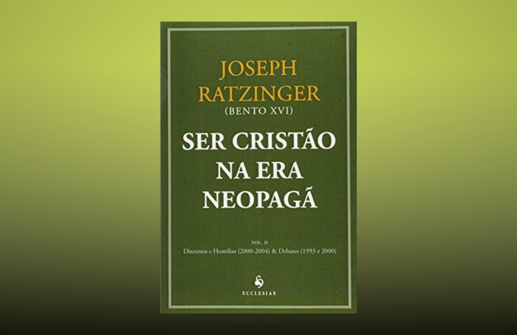 A teologia da identidade cristã em Joseph Ratzinger 