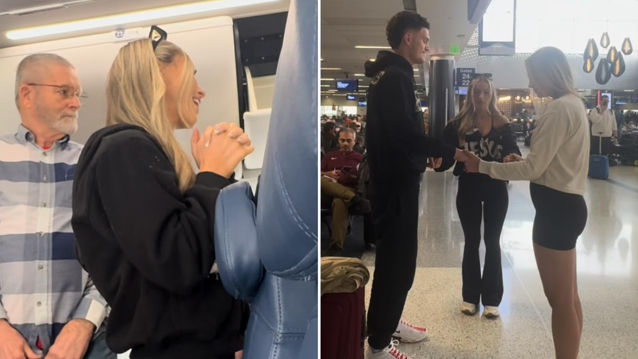 Cristã ora por passageiros em aeroporto: “Deus me pediu para fazer isso”