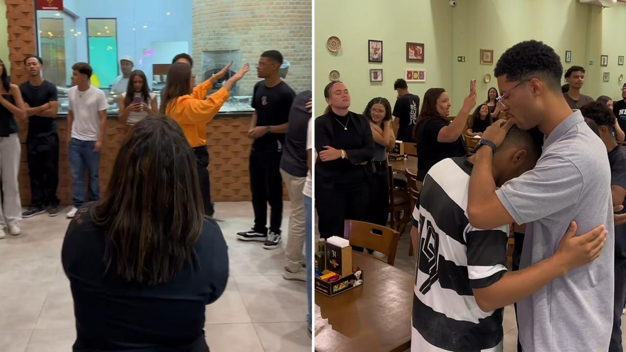 Cristãos oram por funcionários e clientes em pizzaria em SP: ‘Mostraram o amor de Cristo’