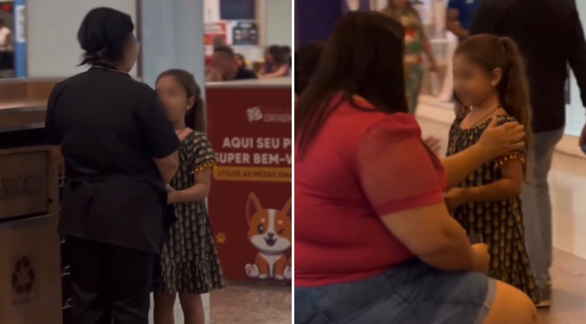 Filha de pastor pede para evangelizar em shopping e ora por pessoas: “Deus te ama”