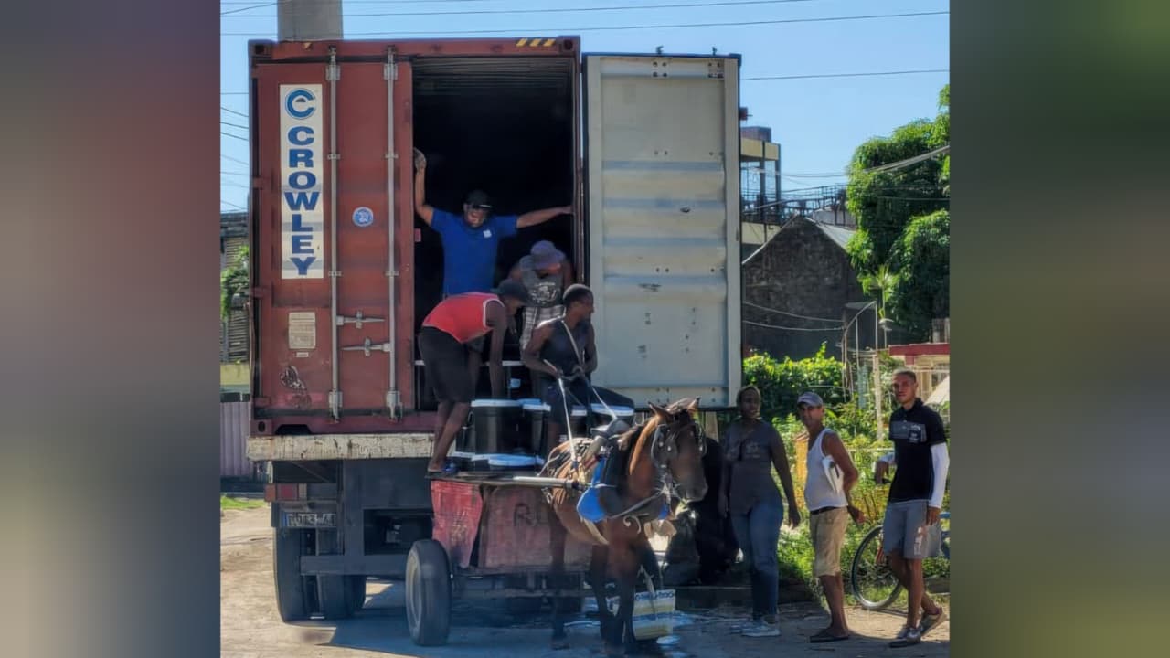 Missão envia contêineres com comida a Cuba em meio ao aumento da pobreza