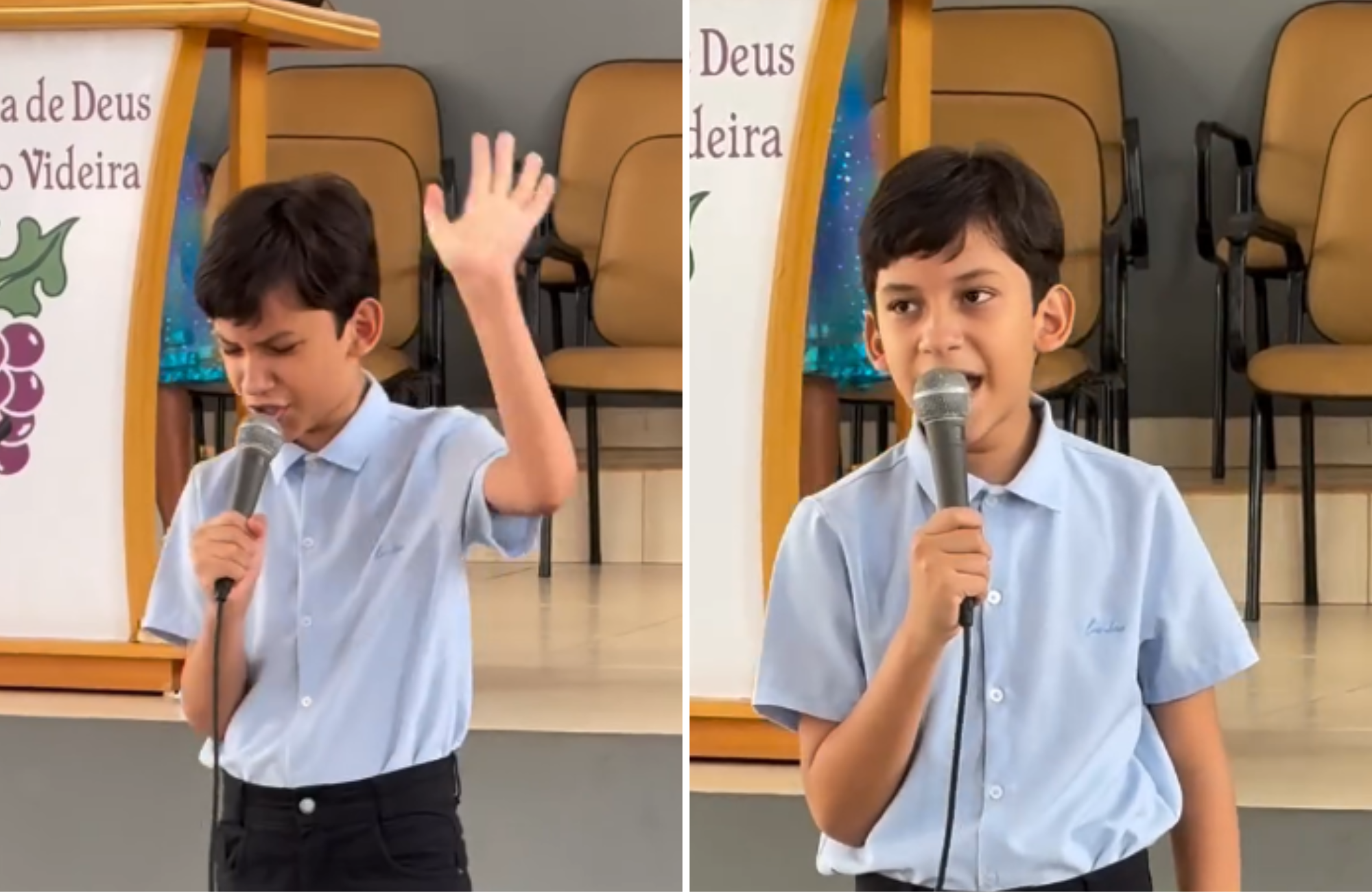 Diagnosticado como autista não verbal, menino louva na igreja: ‘Ele é um milagre’