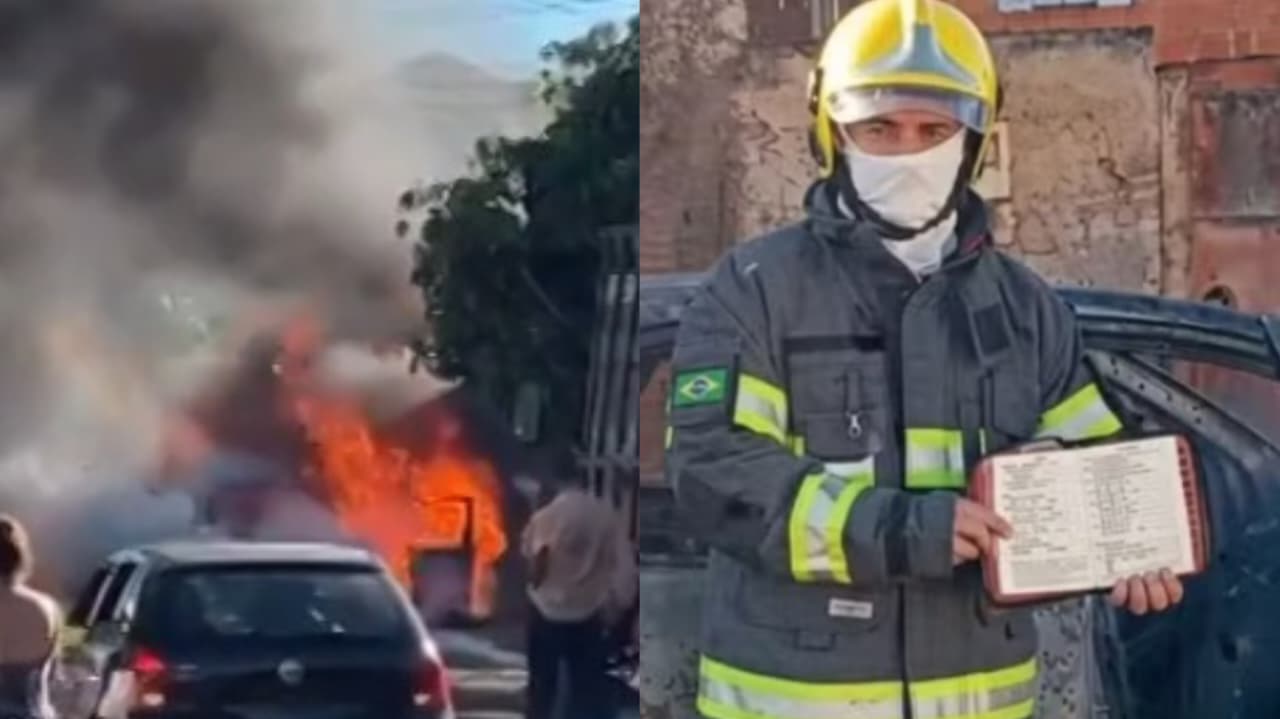 Bíblia fica intacta após incêndio destruir carro em Goiás