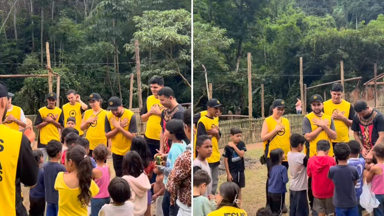 Evangelismo em escola indígena leva crianças a Jesus no interior de MG: “Há esperança”