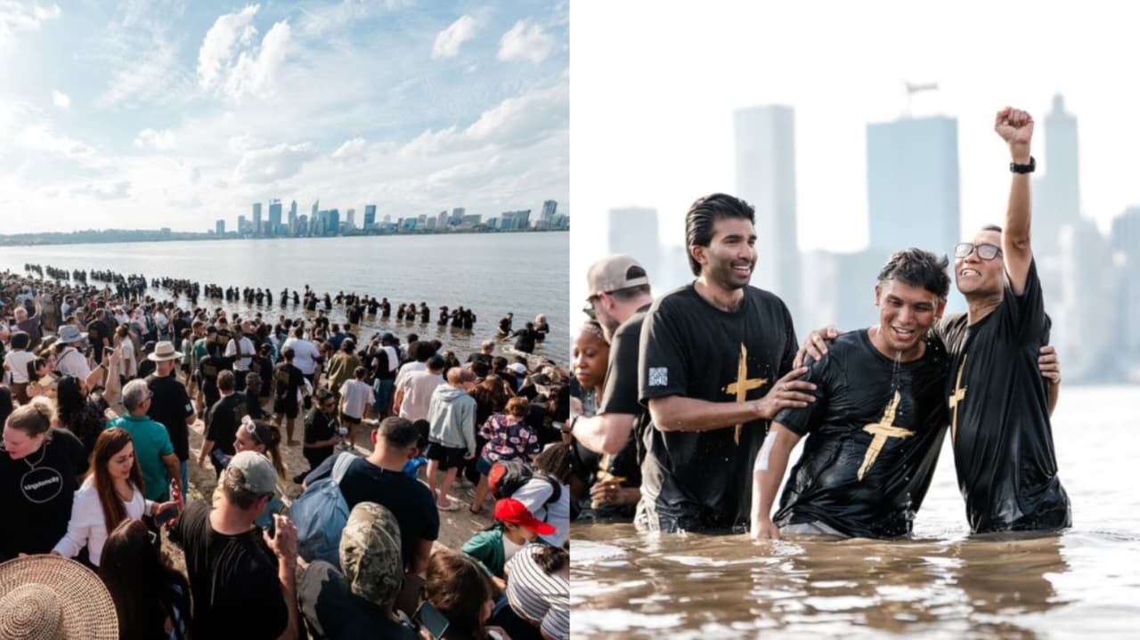 Mil pessoas são batizadas em rio da Austrália na Sexta-feira Santa: “Nova vida”