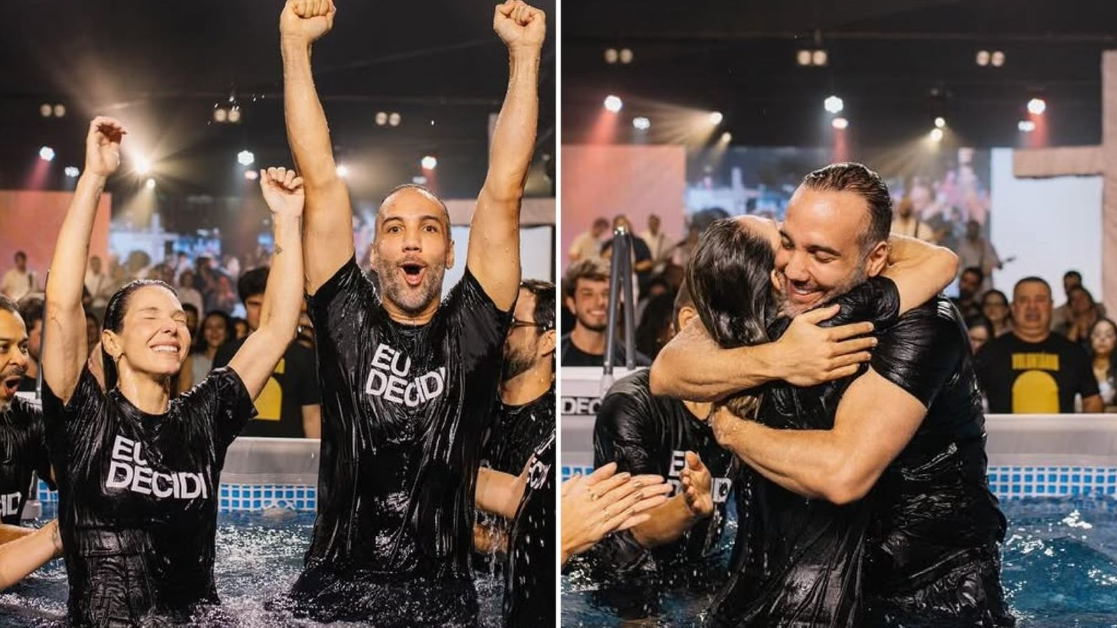 Jornalista esportivo e esposa são batizados em igreja em SP: “Nossa melhor decisão”