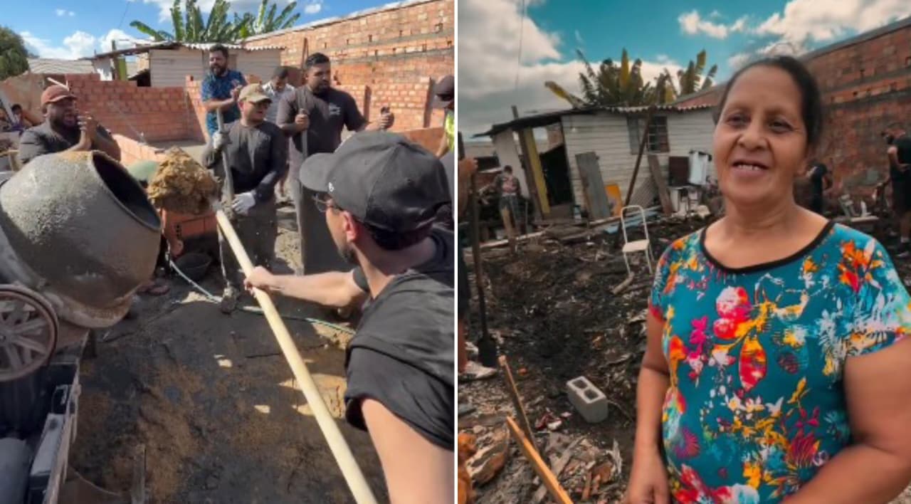 Igreja se une para construir casa a mulher em dificuldade: 