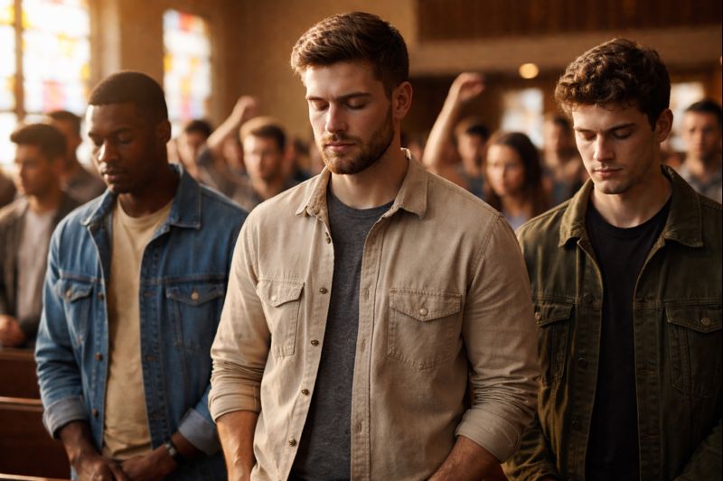 Homens jovens afirmam que ‘religião é muito importante’ em suas vidas, diz pesquisa nos EUA