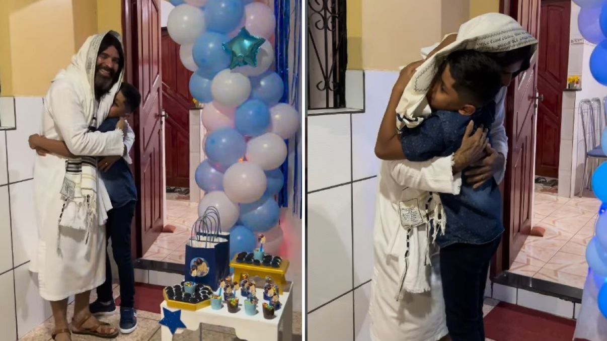 Menino autista inspira ao celebrar aniversário com tema de Jesus: “Ele é meu melhor amigo”