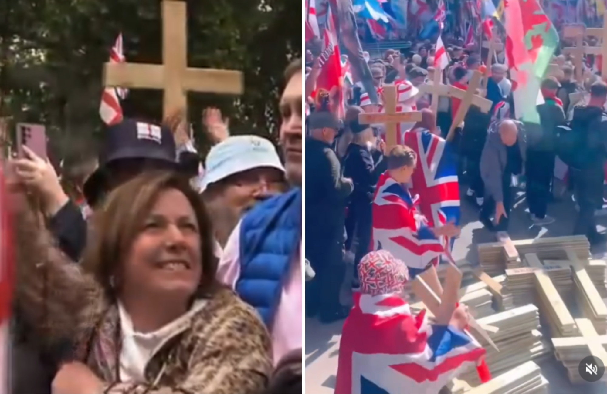 Multidão toma as ruas de Londres em defesa da liberdade de expressão e da herança cristã