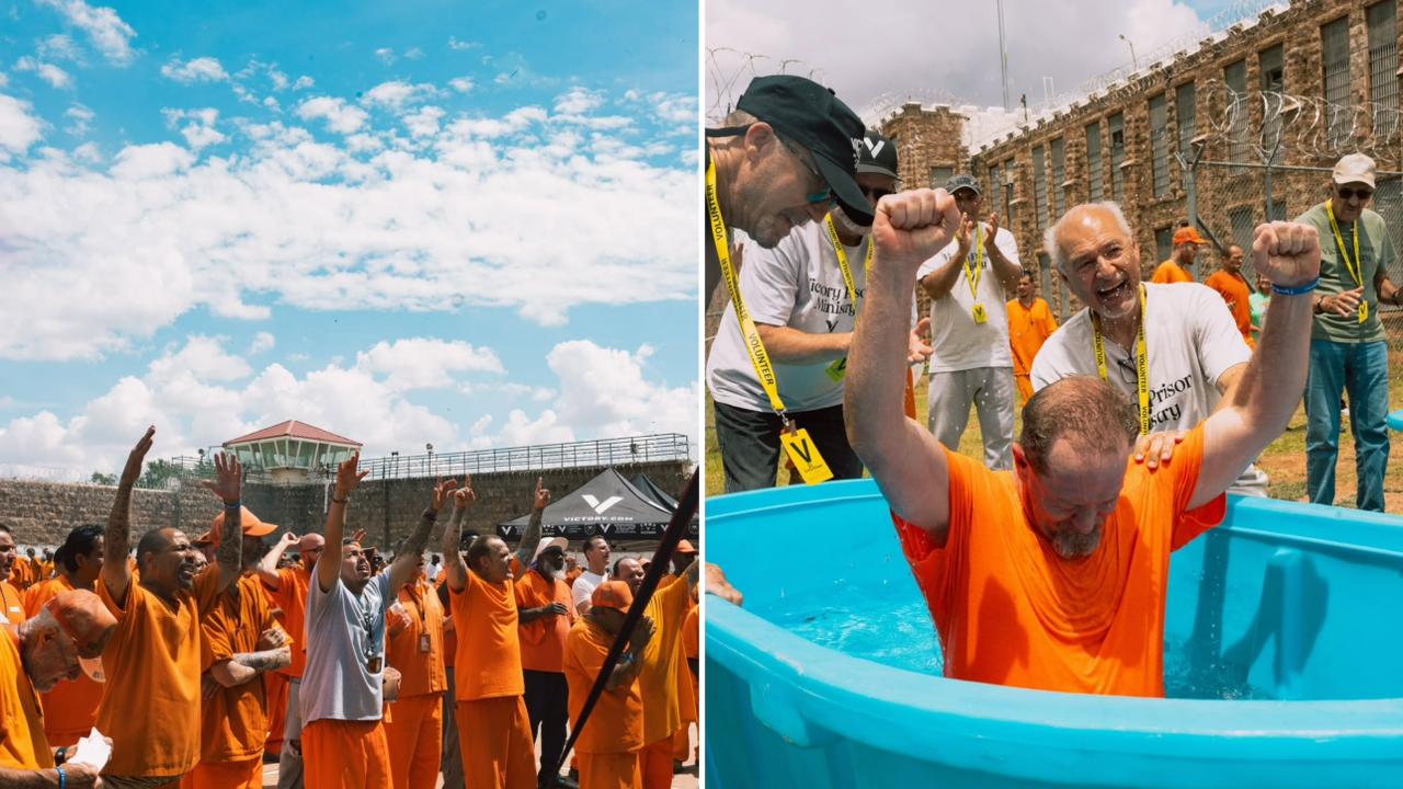 Igreja leva mais de 200 presidiários a Jesus e realiza batismos nos EUA