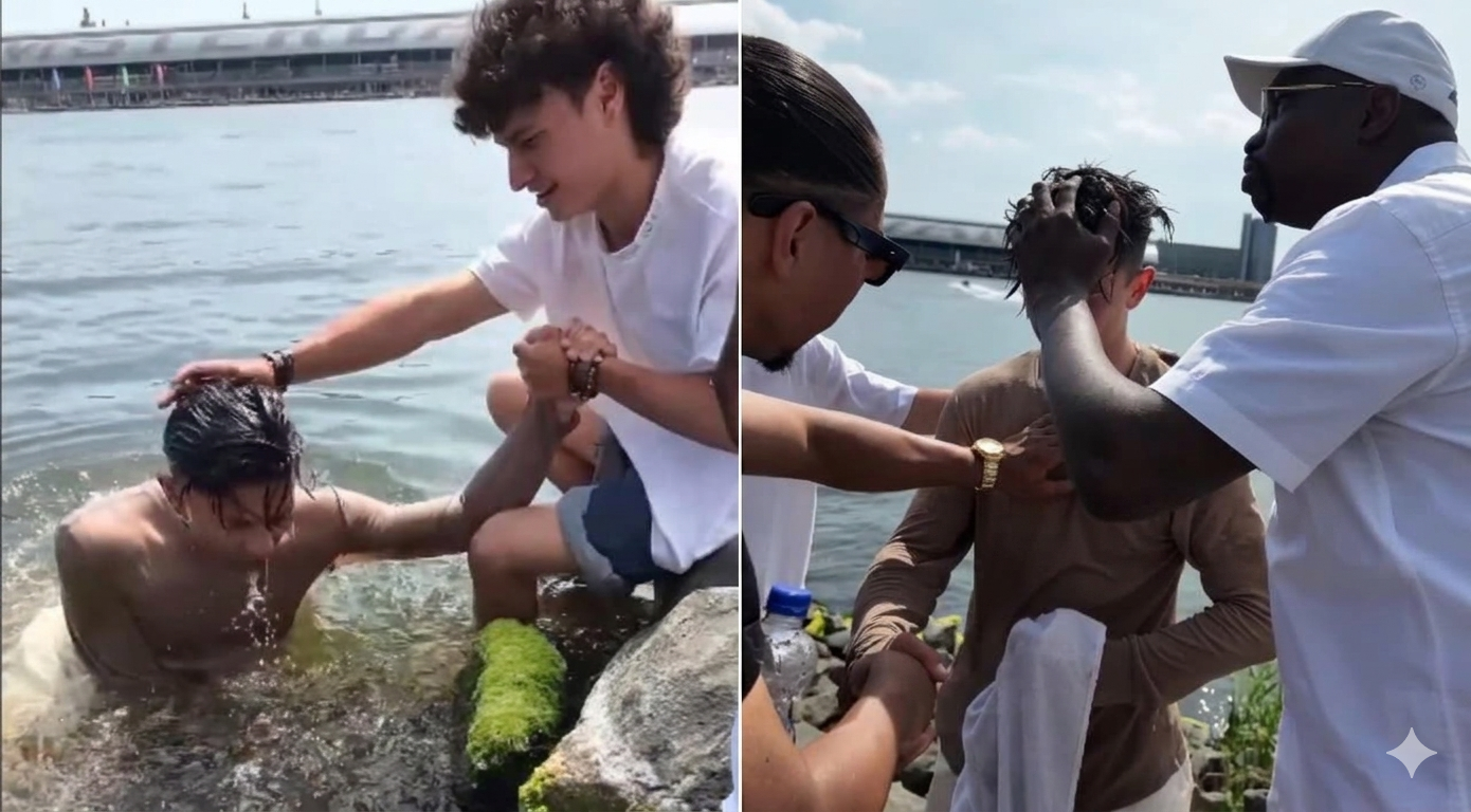 Guiado por Deus, jovem vai até evangelistas para ser batizado nas ruas da Holanda