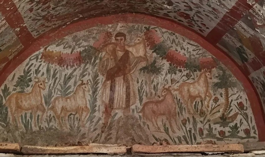 Pintura de Jesus como “Bom Pastor” do século 3 é encontrada na Turquia