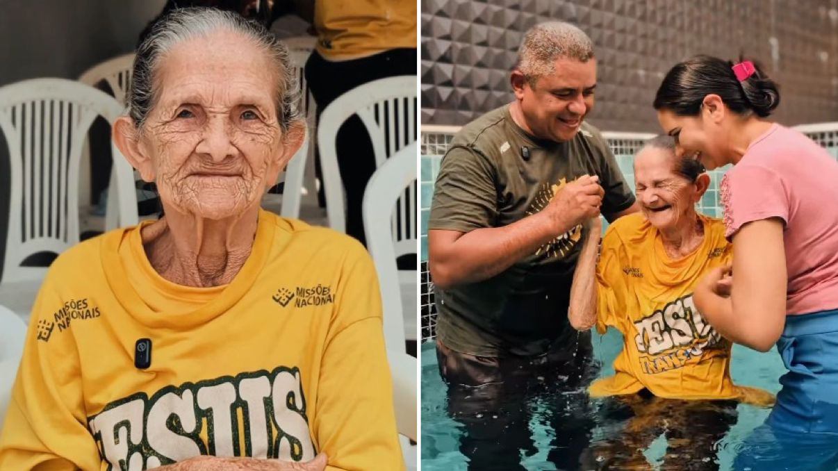 Fruto do trabalho missionário no Pará, idosa decide se batizar: 