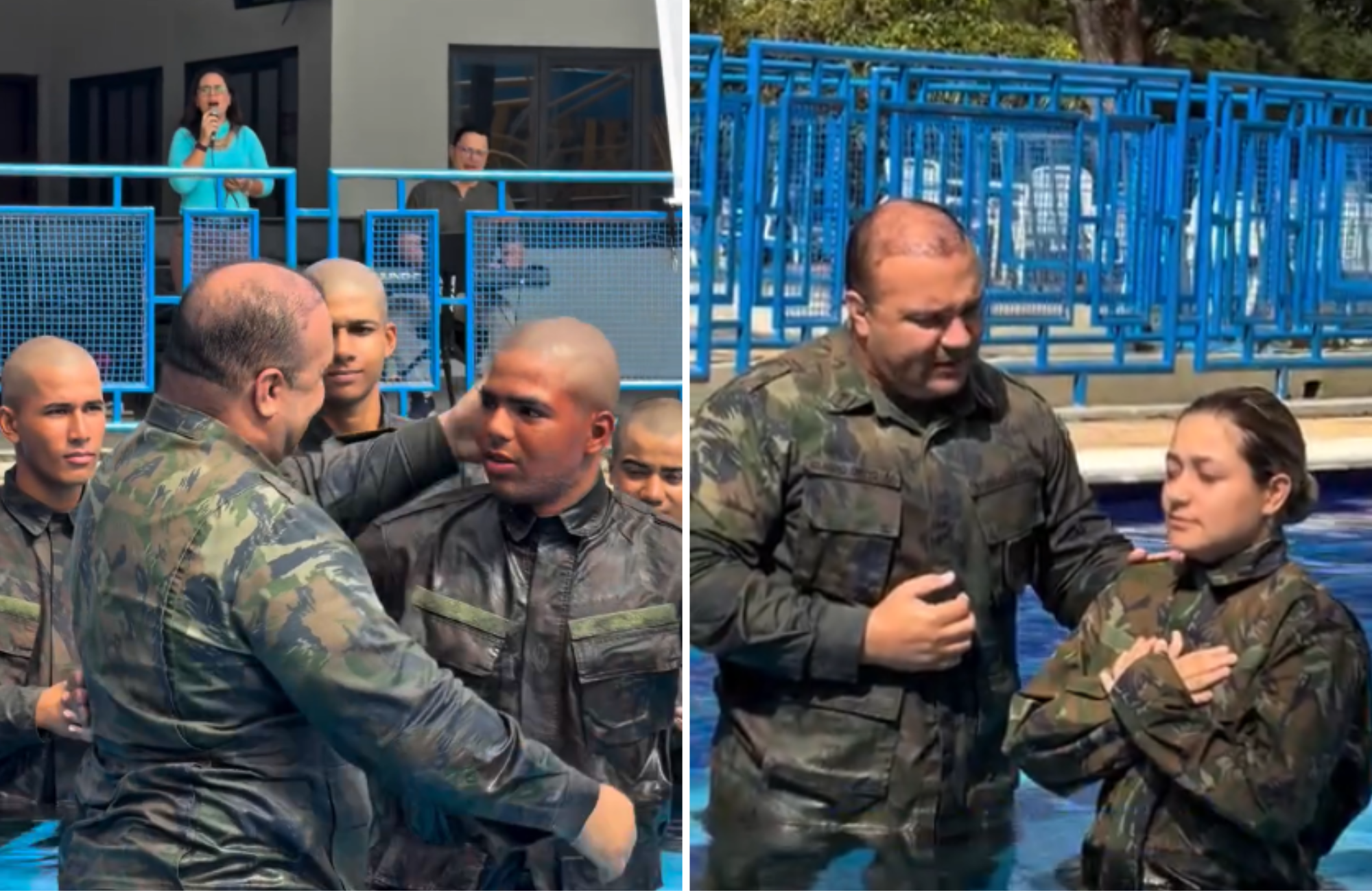 Recrutas da FAB são batizados em Brasília: “Nova vida guiada por Deus”