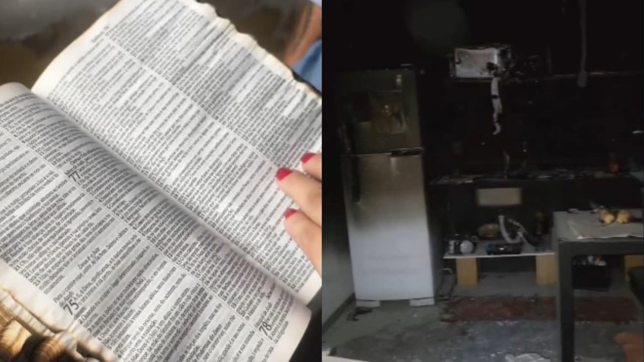 Bíblia fica intacta após incêndio destruir casa de cristã: “Nenhuma letra foi queimada”