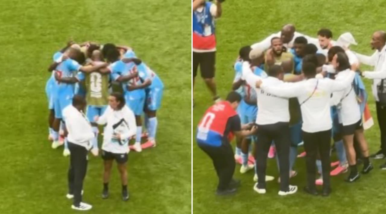 Congo é a 5ª seleção a orar em campo na Copa do Mundo: ‘Não tem vergonha de Jesus’