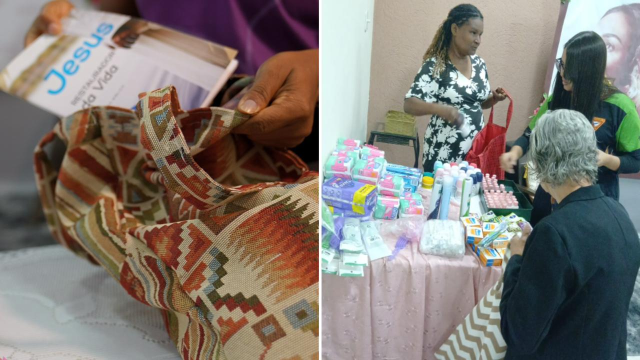 Cristãs distribuem kits de higiene e evangelizam mulheres carentes no Rio 