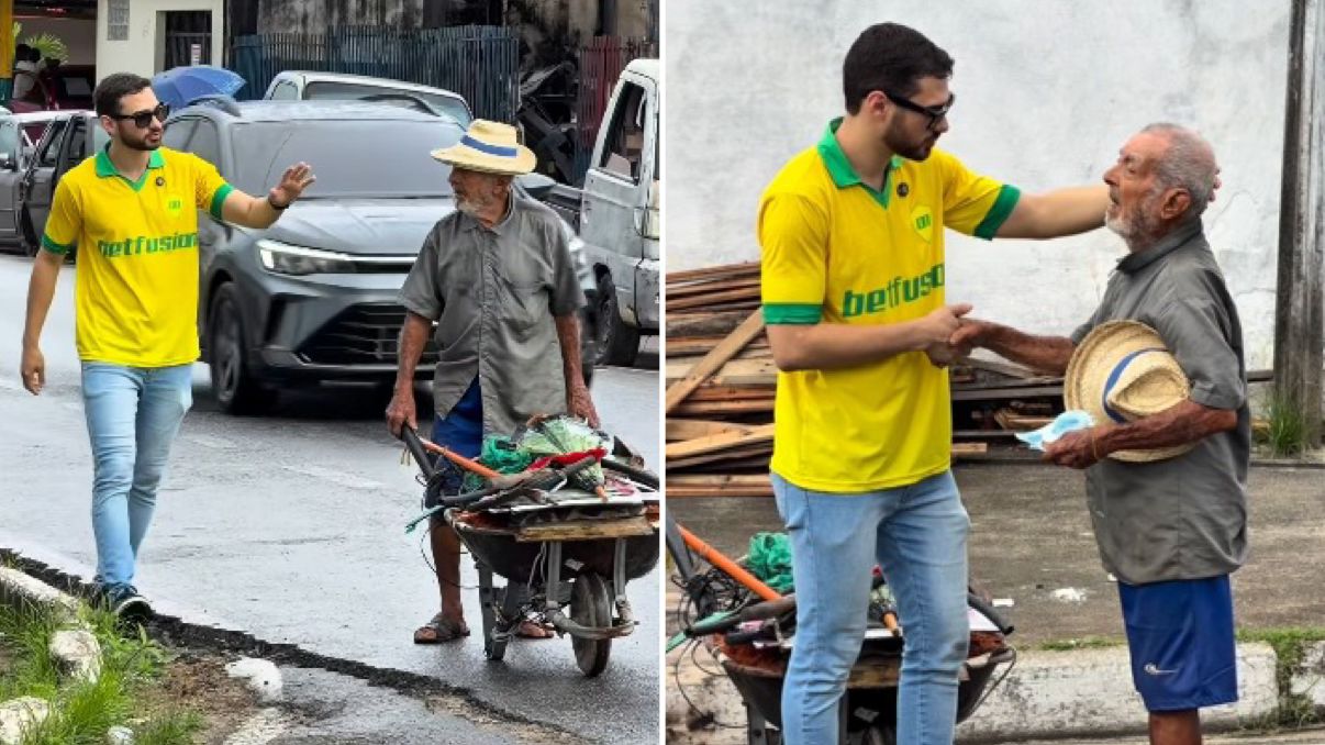 Idoso recebe oferta para comprar gás e declara sua fé: ‘Não quero riqueza, só quero o Céu’