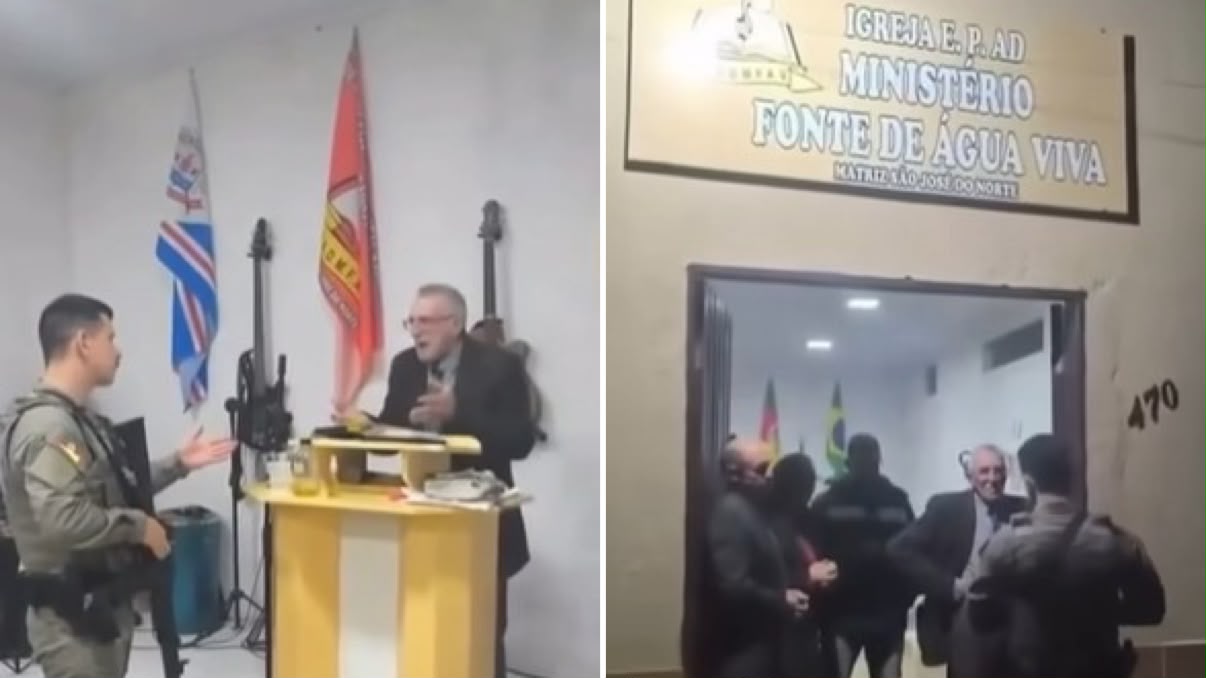 Cristãos denunciam intolerância religiosa após policiais armados interromperem culto no RS