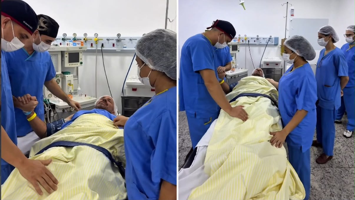 Paciente ora por médicos antes de cirurgia: “Que se cumpra a Tua vontade através deles”