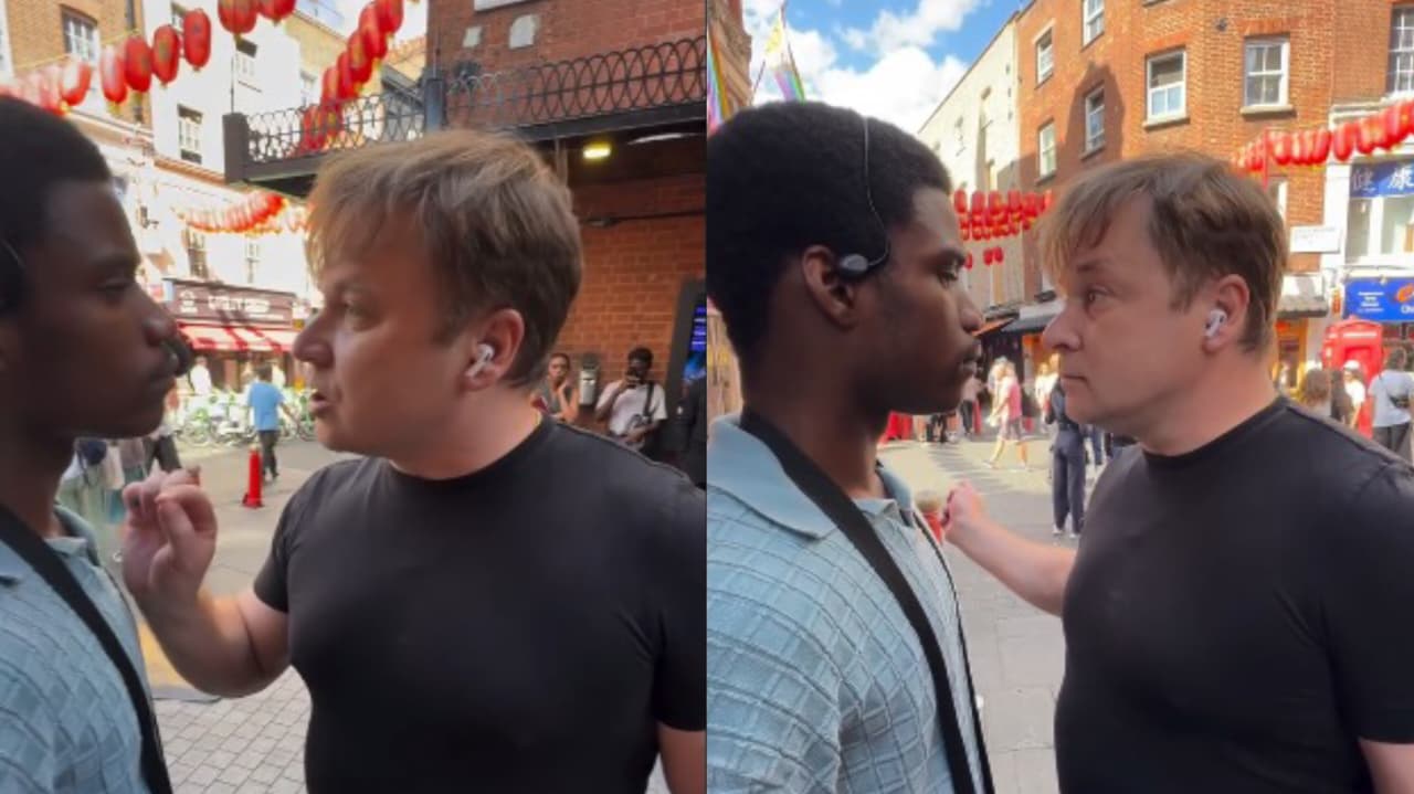 Pregador de rua é intimidado por homem em Londres: “Está latindo como um cão”