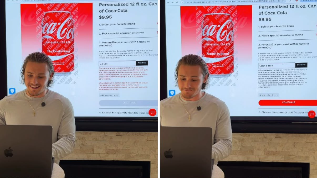 Coca-Cola é criticada ao bloquear “Jesus é rei” e permitir “Satanás é bom” em latas