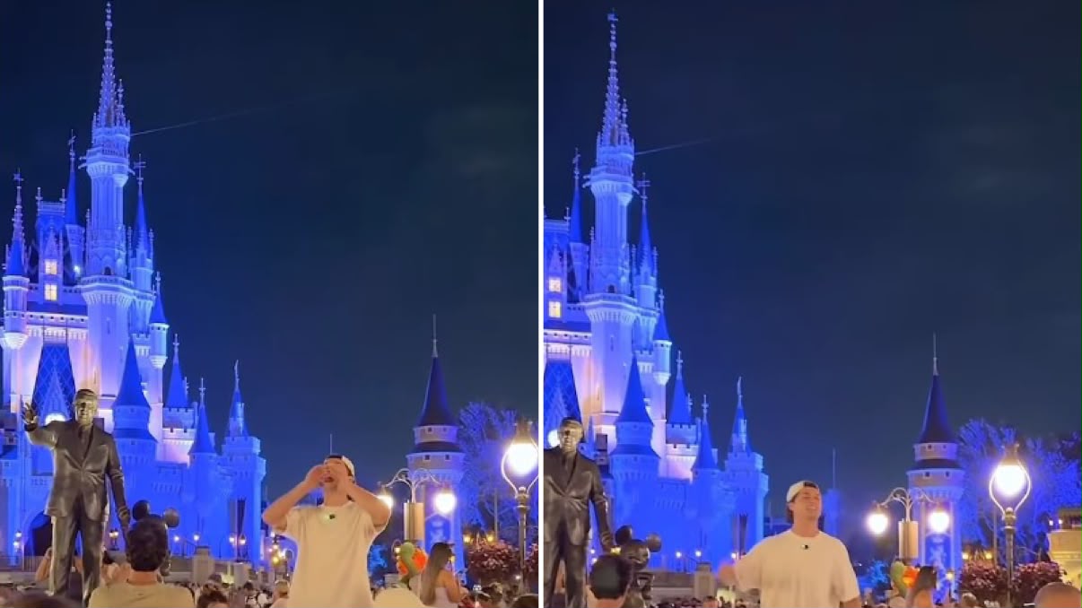 Evangelista prega em frente ao castelo da Disney: “Há um Reino que dura para sempre”
