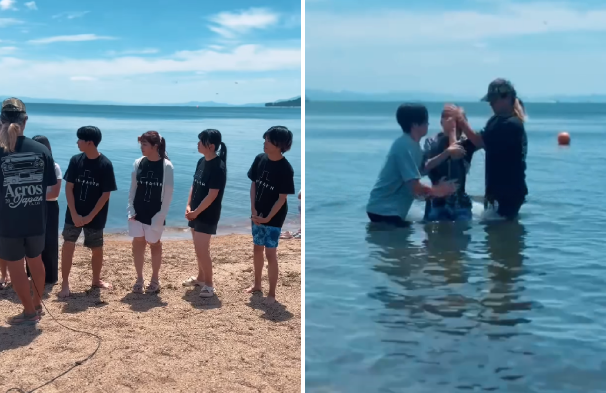 Jovens são batizados em lago no Japão: “A colheita chegou”