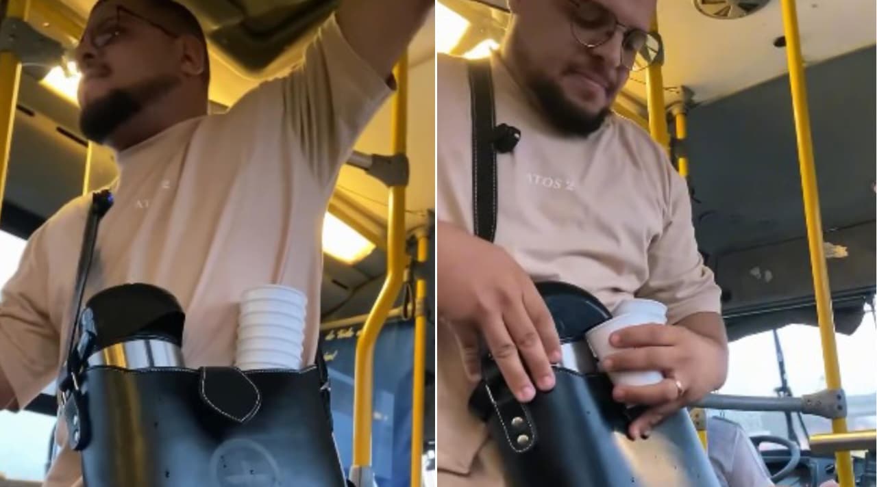 Cristão distribui café em ônibus e evangeliza passageiros: “Presente de Deus para vocês”