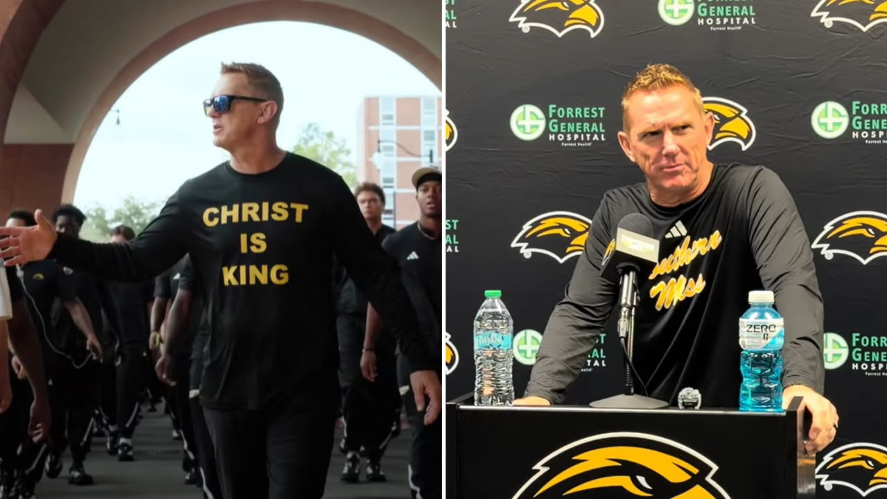 Técnico de futebol americano viraliza ao usar camisa com a frase “Cristo é Rei”  
