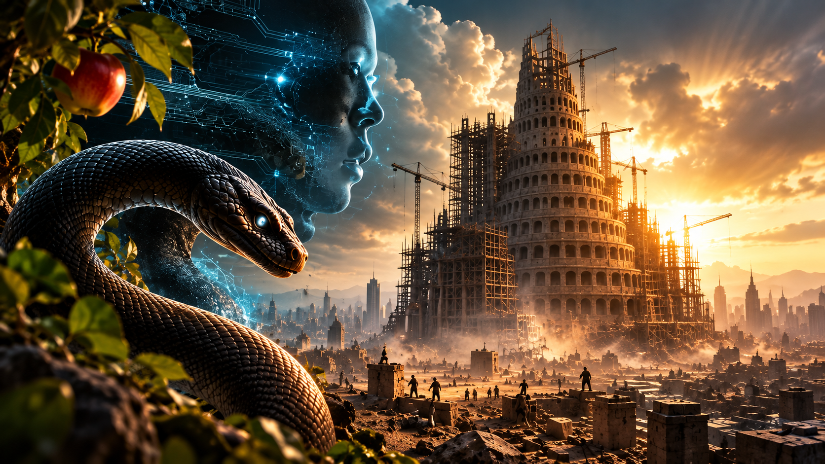A Torre, a Serpente e o Algoritmo: Quando a tentação de ser Deus encontra a IA – Parte 1