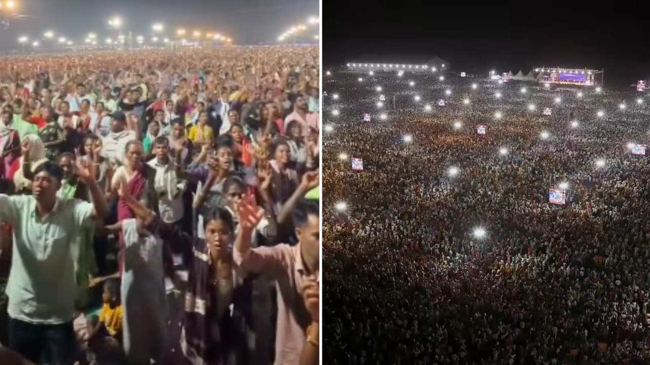 Cruzada atrai milhares de pessoas para adorar Jesus na Índia: “Fome pela presença”