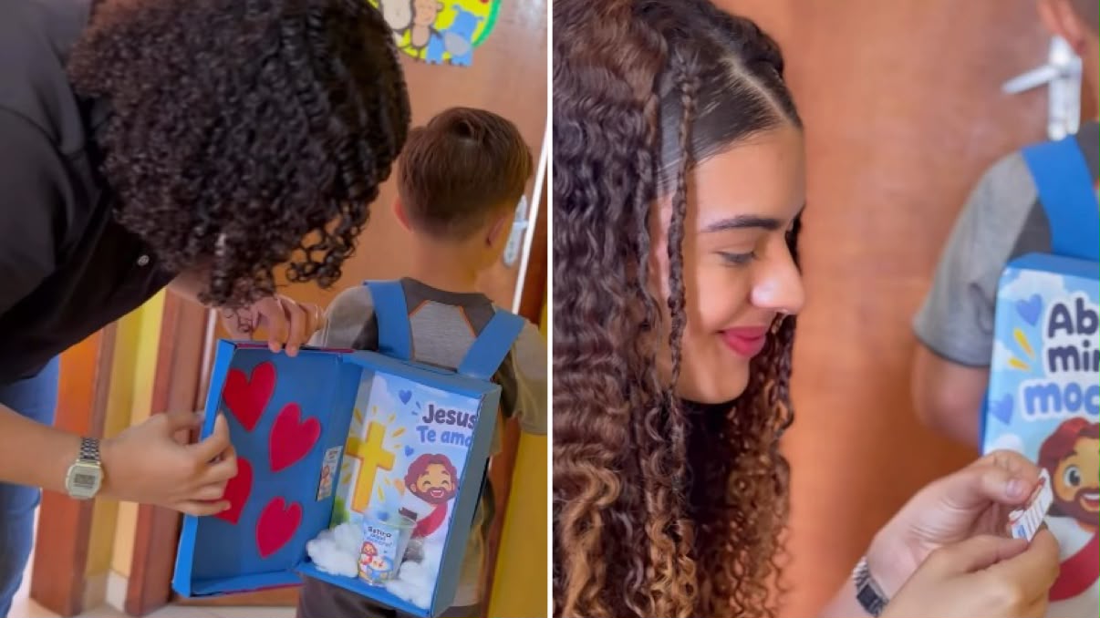 Menino evangeliza através de mochila e distribui versículos na escola: “Jesus te ama”