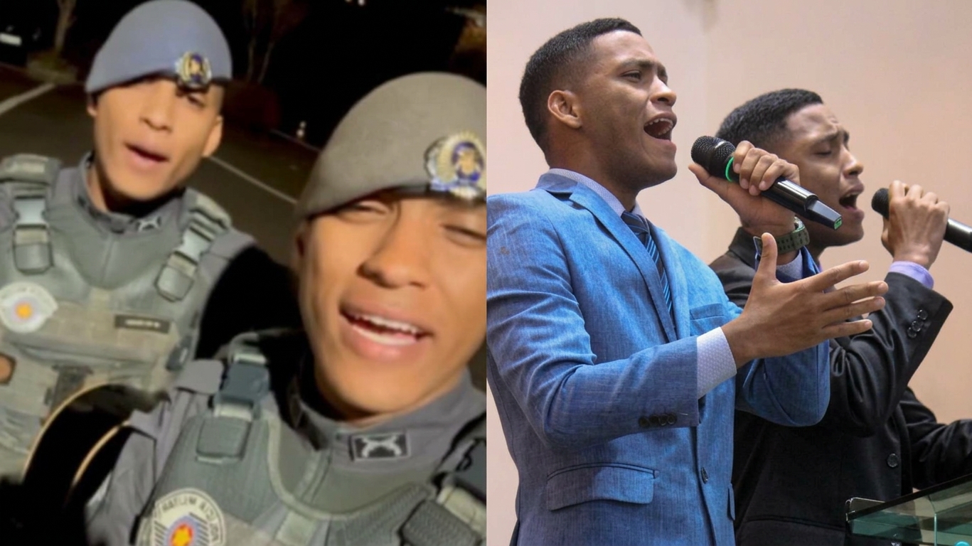 Gêmeos policiais louvam a Deus antes do trabalho: “Combatemos o crime e o mundo espiritual”